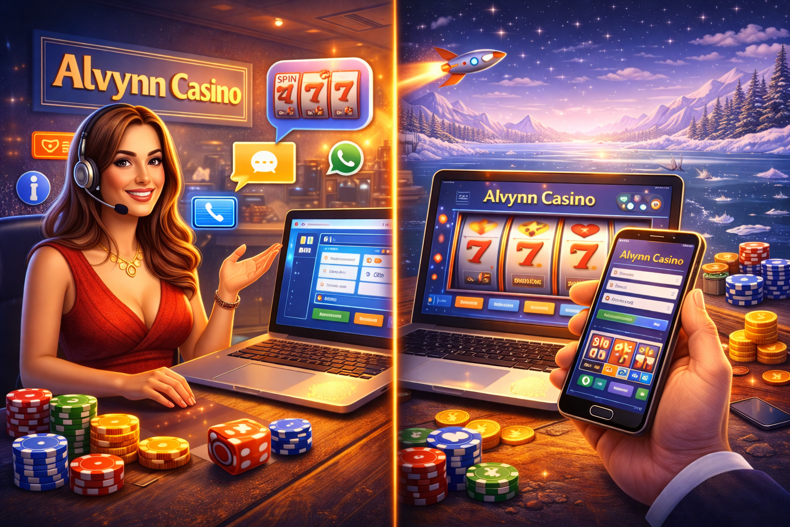 Kundenservice im Alvynn Casino/Mobile Nutzung im Detail